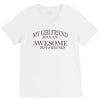 my girlfriend has an awesome boyfriend V-Neck Tee