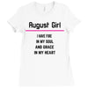 August Girl Ladies Fitted T-Shirt