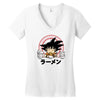 saiyan ramen Women's V-Neck T-Shirt