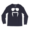 aviator sunglasses horseshoe fu manchu biker mustache Long Sleeve Shirts