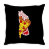 pizza slut Throw Pillow