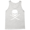biker pirate skull bones swords Tank Top