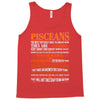 Pisceans Most Difficult Ones To Understand Zodiac Tank Top