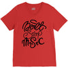 don't stop the music V-Neck Tee