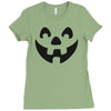 jack o lantern halloween Ladies Fitted T-Shirt