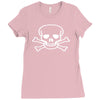 skull rock music gift new Ladies Fitted T-Shirt