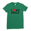 I Love My Uncle Ladies Fitted T-Shirt