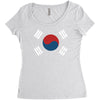 south korea international baseball Women's Triblend Scoop T-shirt