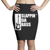 bass guitar funny music t shirt slappin da bass t shirt gifts for dad Pencil Skirts