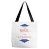 the man   the legend funny Tote Bags