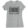 dad you are awesome Ladies Fitted T-Shirt