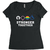 Stronger Together Women's Triblend Scoop T-shirt