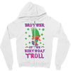 birthday troll brother Zipper Hoodie