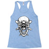 butter skull black Racerback Tank