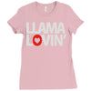 llama lovin' lover Ladies Fitted T-Shirt