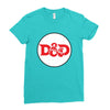 black red Ladies Fitted T-Shirt