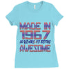 made in 1967 50 years of being awesome Ladies Fitted T-Shirt