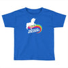 totally straight funny rainbow unicorn Toddler T-shirt