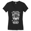 Life After Death Mess With My Baby Women's V-Neck T-Shirt