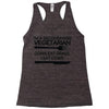 i'm a secondhand vegetarian. cows eat grass, i eat cows. Racerback Tank