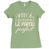 voila a quoi ressemble le papou parfait2 Ladies Fitted T-Shirt