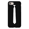 skinny white tie iPhone 8 Case