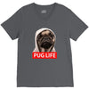 pug life V-Neck Tee