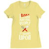 i bake because punching people is frowned upon Ladies Fitted T-Shirt