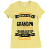Super Cool Grandpa Of A Freaking Awesome Granddaughter Ladies Fitted T-Shirt