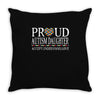 proud autism daughter Throw Pillow