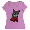 corgipool Women's Triblend Scoop T-shirt