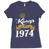 kings are born in 1974 Ladies Fitted T-Shirt
