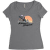 mushroom kingdom Women's Triblend Scoop T-shirt