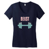 beast Women's V-Neck T-Shirt