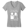 under new management   just married Women's V-Neck T-Shirt