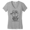 born to die, world a fuck Women's V-Neck T-Shirt
