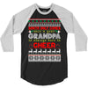 santa only comes once a year grandpa is always here to cheer 3/4 Sleeve Shirt