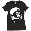 astronaut monkey Ladies Fitted T-Shirt