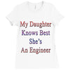 my daughter knows best shes anengineer Ladies Fitted T-Shirt