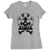 space princess skull Ladies Fitted T-Shirt