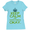 keep calm everything okay Ladies Fitted T-Shirt