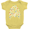 skeleton christmas tree Baby Bodysuit