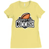 respect the commish fantasy football Ladies Fitted T-Shirt