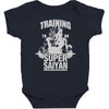 training to go super saiyan Baby Bodysuit