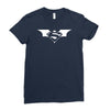 super man batman bodybuilding gym hard workout present gift Ladies Fitted T-Shirt
