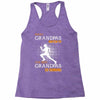 the best grandpas go running Racerback Tank