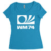wm 74 germany world cup 1974 retro football Women's Triblend Scoop T-shirt