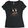 biking down main street Women's Triblend Scoop T-shirt
