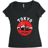 Tokyo City Women's Triblend Scoop T-shirt