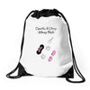 Creating a Little Disney Magic Pink Glitter Drawstring Bags